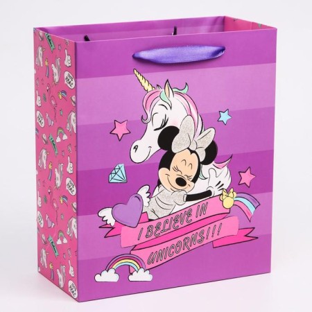 Gift package, 23x27x11.5 cm, packaging, Minnie Mouse and unicorn-2