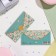 The envelope for the money "all the most beautiful!" Glitter, Congrev, turquoise background, 17x8 cm