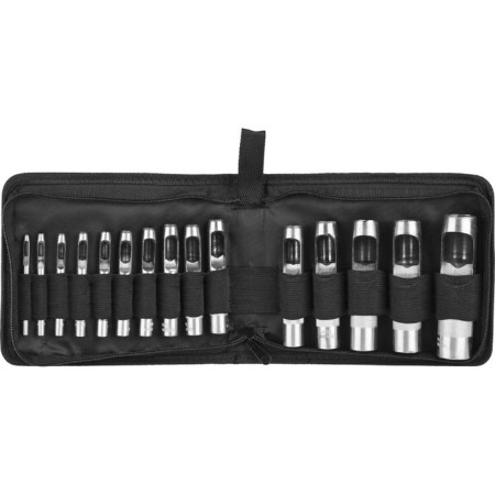 Set of barking "bison" master 22949-H15, hardened steel 45 mm, d = 3-25 mm, 15 items