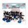 Screw eyes with plugs, “sparkles” set of 30 pcs, size 1 pc: 1.6 cm, blue color