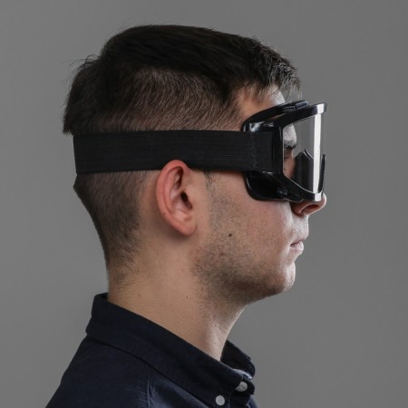 Mask glasses for motor vehicles, glass is transparent, black color-3