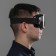 Mask glasses for motor vehicles, glass is transparent, black color