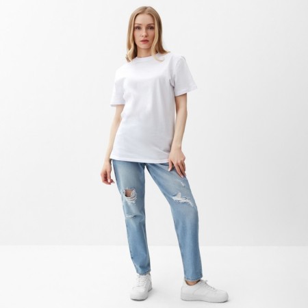 T -shirt female, white color, size 46-1