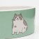 Ceramic "Kotsy" bowl 300 ml 12.5 x 4.5 cm, white-green