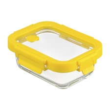 Smart Solutions baking and storage container, rectangular, with a lid, 370 ml, yellow color