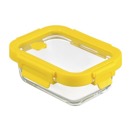 Smart Solutions baking and storage container, rectangular, with a lid, 370 ml, yellow color