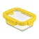Smart Solutions baking and storage container, rectangular, with a lid, 370 ml, yellow color