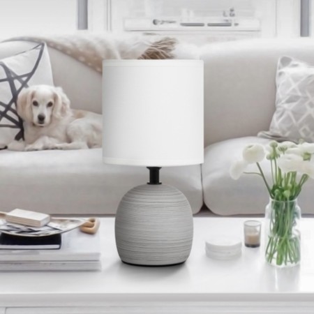 RIVOLI SHERON 1CHA14, 40 W Cramics Table lamp with a lampshade-5