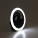 LED ring lamp for the phone Luazon Aks-06, 3 modes, 80 mAh, black