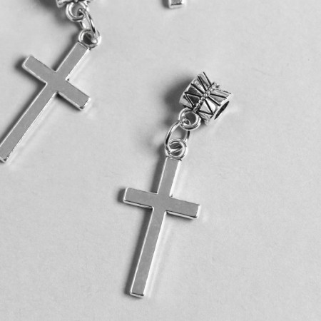Bale with a suspension metal for creativity "Cross" silver 3.5