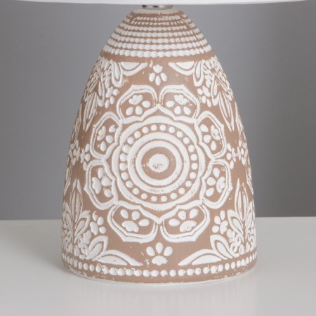 Table lamp "Zamir" 1x40W E14 coffee 20x20x32cm-3