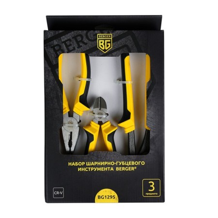 Set of hinge-lobe tools Berger BG1295, ticks, sidebuilding, pliers-1