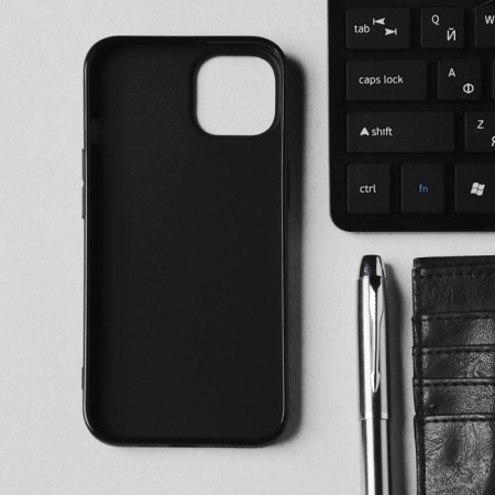 Hoco case for the iPhone 14, TPU, reinforced window under the camera, black-1