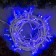Garland "thread" 10 m, IP65, UMS, white thread, 100 led, glow blue, 220 V