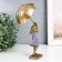 Polystone souvenir "Girl with an umbrella in the wind" 4.5x6.5x14 cm
