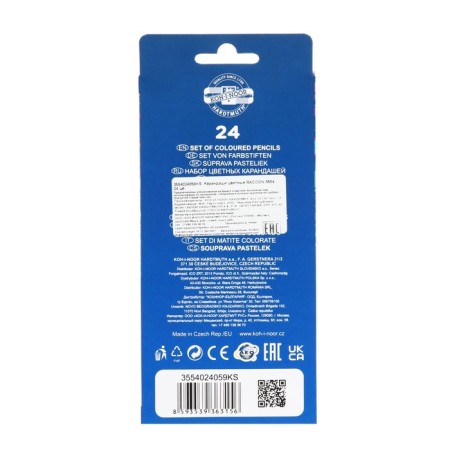 Pencils 24-ZV K-I-N 3554 RACOON, hexagon, cards/UP-4