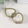 Casmic Coramics Heart "Flower Wooden" 4,1x4.2x2.4 cm