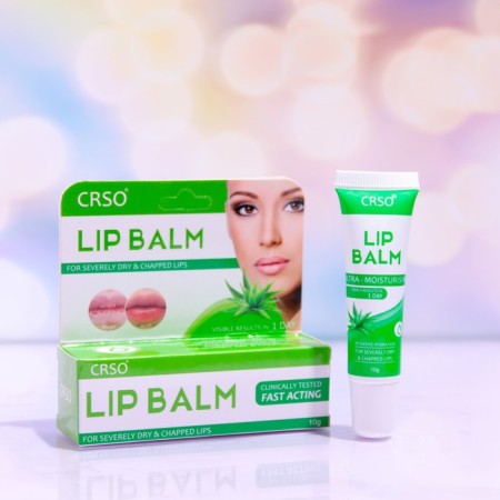 Balm-mask for lips with aloe vera, healing