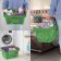 Basket plastic basket, 20 l, 2 plastic handles, green color
