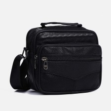 Male bag, black color