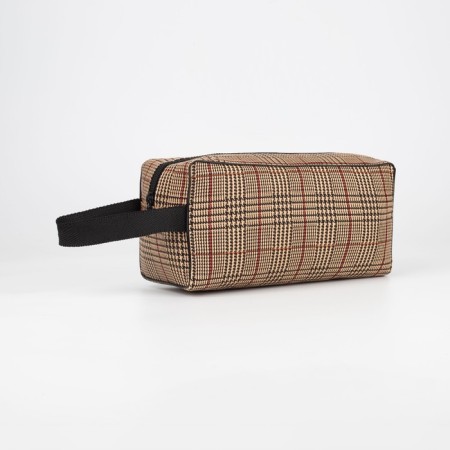 Lightning cosmetic bag, brown color