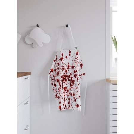 Apron of a kitchen with a photocrint "Blood traces", adjustable, size OS-1