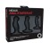 A set of anal bushings Nexus is black, 3 pcs.