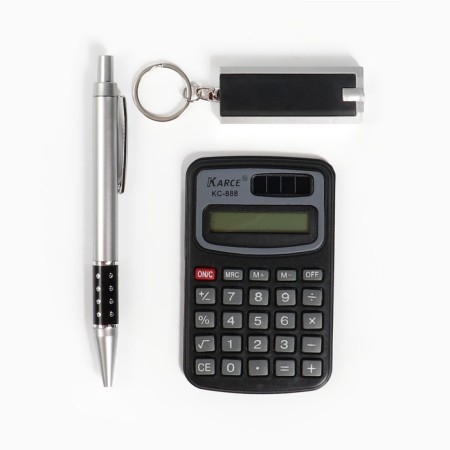 Gift set 3B1 (pen, calculator, flashlight)-2
