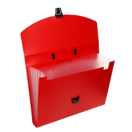 A4 Calligrata Portfli folder, 6 departments, 700 μm, up to 300 sheets, red-4