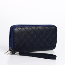 Women's wallet with lightning, blue color