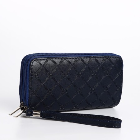 Women's wallet with lightning, blue color