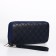 Women's wallet with lightning, blue color