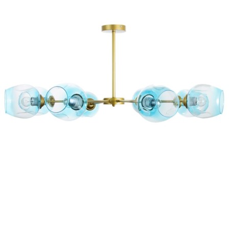 Murano chandelier 8he27 60W Blue gold 90x90x35cm Bayerlux-3