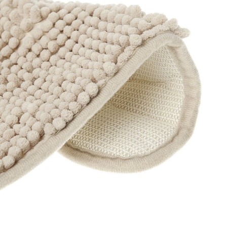 Bathroom mat, Shenill, 45x45 cm, microfiber, beige-5