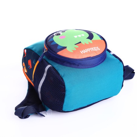 Baby backpack on lightning, 3 outer pockets, green color-4