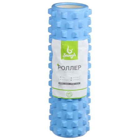 Massage roller SANGH, 45x15 cm, blue color-10