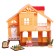 House-dacha for animals, with furniture and accessories