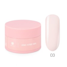 Adricoco One Step nail extension gel, No. 03 transparent, saturated pink, 50 ml