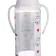 A bottle for feeding Gift “I love milk”, classic throat, 250 ml., From 0 months, with a nipple, with handles