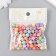 Beads for creativity plastic "Ethno drawing" Color set 25 grams 0.8x0.8x0.8 cm