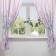A set of curtains for the kitchen with sequences of Etel MEOW 145x180cm-2 pcs., 100% p/e
