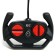 Racing machine on the radio control, works from batteries, the color of the blue-black