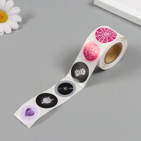 Sticker Paper "Diskoshar" d = 2.5 cm 252 pcs in the roll-4