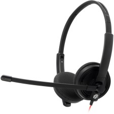 Наушники с микрофоном Оклик HS-L900 черный 1.6м накладные оголовье (1532022)