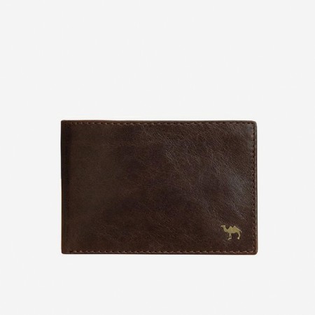 Purse male XL Camel Premium, brown color