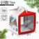 Confectionery box with a window, a chest, "heat and comfort", 20 x 20 x 20 cm, New Year