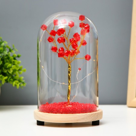 Nightnick KOBE "Red flowers" LED from batteries 3xlr44 11x11x19 cm Risalux-1