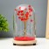 Nightnick KOBE "Red flowers" LED from batteries 3xlr44 11x11x19 cm Risalux