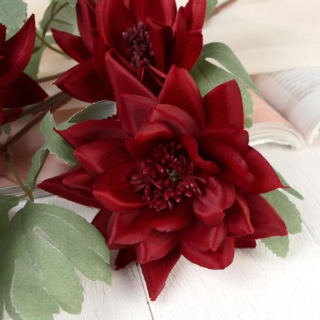 Artificial flowers "Tensor" 10x65 cm, burgundy-1
