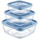 A set of food containers Hobbylife Trend, 3 pcs, color mix